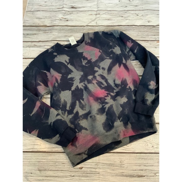 Gildan Other - Gildan Heave Tie Dye Sweatshirt Small Navy Blue Pink Grey Crewneck Pullover